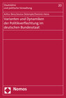 Buchcover Varianten und Dynamiken der Politikverflechtung im deutschen Bundesstaat