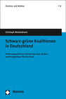 Buchcover Schwarz-grüne Koalitionen in Deutschland