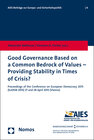 Buchcover Good Governance Based on a Common Bedrock of Values - Providing Stability in Times of Crisis?