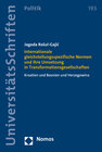 Buchcover Internationale gleichstellungsspezifische Normen und ihre Umsetzung in Transformationsgesellschaften