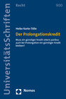 Buchcover Der Prolongationskredit