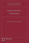 Buchcover Hohenheimer Horizonte