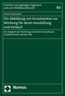 Buchcover Die Abbildung von Kunstwerken zur Werbung für deren Ausstellung und Verkauf