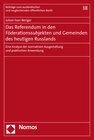 Buchcover Das Referendum in den Föderationssubjekten und Gemeinden des heutigen Russlands