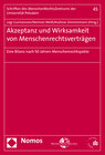 Buchcover Akzeptanz und Wirksamkeit von Menschenrechtsverträgen