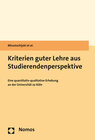 Buchcover Kriterien guter Lehre aus Studierendenperspektive