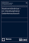 Buchcover Staatsverständnisse - ein interdisziplinärer Gedankenaustausch