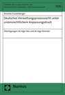 Buchcover Deutsches Verwaltungsprozessrecht unter unionsrechtlichem Anpassungsdruck