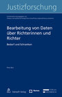 Buchcover Bearbeitung von Daten über Richterinnen und Richter
