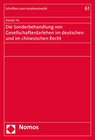 Buchcover Die Sonderbehandlung von Gesellschafterdarlehen im deutschen und im chinesischen Recht