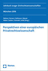 Buchcover Perspektiven einer europäischen Privatrechtswissenschaft