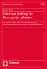 Buchcover Close-out Netting für Finanzunternehmen