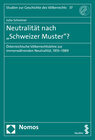 Buchcover Neutralität nach "Schweizer Muster"?
