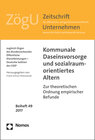 Buchcover Kommunale Daseinsvorsorge und sozialraumorientiertes Altern