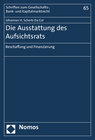 Buchcover Die Ausstattung des Aufsichtsrats