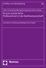 Buchcover De jure und de facto: Professorinnen in der Rechtswissenschaft
