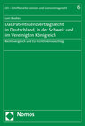 Buchcover Das Patentlizenzvertragsrecht in Deutschland, in der Schweiz und im Vereinigten Königreich