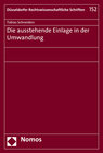 Buchcover Die ausstehende Einlage in der Umwandlung