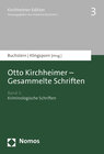 Buchcover Otto Kirchheimer - Gesammelte Schriften