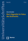 Buchcover Die E-Zigarette im Fokus des Strafrechts