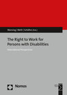 Buchcover The Right to Work for Persons with Disabilities