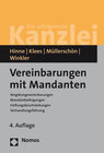 Buchcover Vereinbarungen mit Mandanten