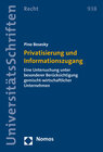 Buchcover Privatisierung und Informationszugang