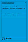 Buchcover 150 Jahre Mannheimer Akte