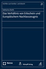 Buchcover Das Verhältnis von Erbschein und Europäischem Nachlasszeugnis