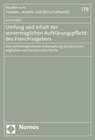 Umfang und Inhalt der vorvertraglichen Aufklärungspflicht des Franchisegebers width=