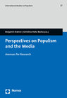 Buchcover Perspectives on Populism and the Media