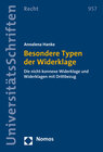 Buchcover Besondere Typen der Widerklage