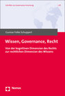 Buchcover Wissen, Governance, Recht