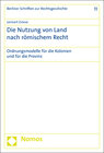 Buchcover Die Nutzung von Land nach römischem Recht