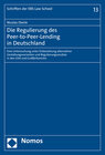 Buchcover Die Regulierung des Peer-to-Peer-Lending in Deutschland