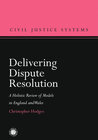 Buchcover Delivering Dispute Resolution