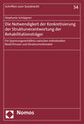 Buchcover Die Notwendigkeit der Konkretisierung der Strukturverantwortung der Rehabilitationsträger