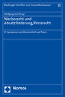 Buchcover Werberecht und Absatzförderung/Preisrecht