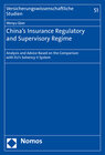 Buchcover China's Insurance Regulatory and Supervisory Regime