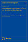 Buchcover Internationale Investitionen in Form von Gesellschaftsbeteiligungen