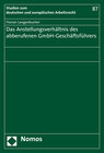 Buchcover Das Anstellungsverhältnis des abberufenen GmbH-Geschäftsführers