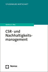Buchcover CSR- und Nachhaltigkeitsmanagement