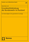 Buchcover Grundrechtsbindung der Bundeswehr im Ausland
