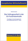 Buchcover Das Vollzugsverbot in der EU-Fusionskontrolle