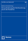 Buchcover Herausforderung der Rechtsordnung durch die Pandemie