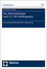 Buchcover Die Aktionärsklage nach § 148 Aktiengesetz