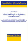 Buchcover Geoblocking im digitalen Binnenmarkt