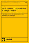 Buchcover Public Interest Considerations in Merger Control