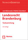 Buchcover Landesrecht Brandenburg