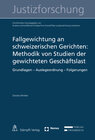 Buchcover Fallgewichtung an schweizerischen Gerichten: Methodik von Studien der gewichteten Geschäftslast